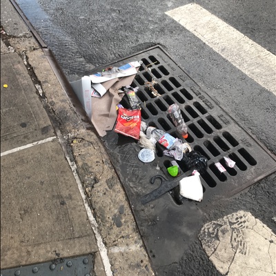 Trash near 171 East 118th Street, New York City