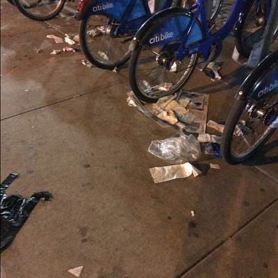 Trash near 136 Malcolm X Boulevard, New York City
