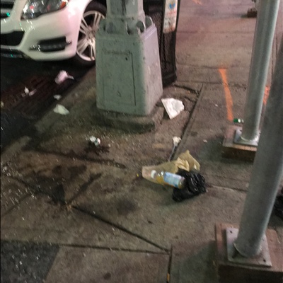 Trash near 130 East 118th Street, New York City