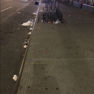 Trash near 2178 3rd Avenue, New York City