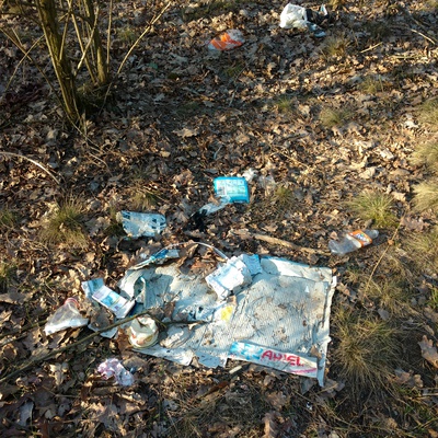 Trash near Wspólna, Zielona-Grzybowa, Wesoła, Warsaw, Warszawa, Masovian Voivodeship, 05-075, Poland