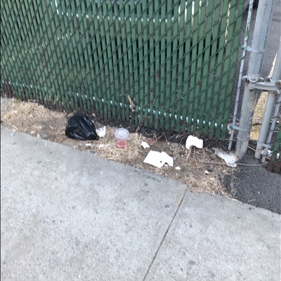 Trash near 111 East 118th Street, New York City