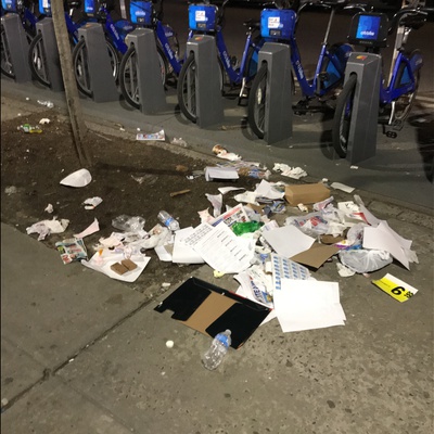 Trash near 200 East 118th Street, New York City