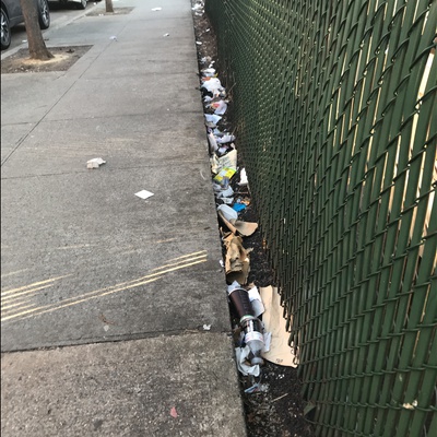 Trash near 1697 Park Avenue, New York City