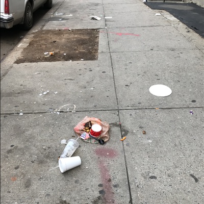 Trash near 242 East 117th Street, New York City