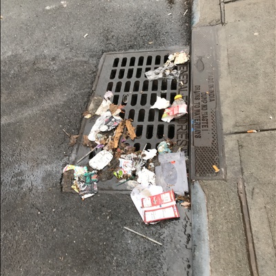 Trash near 2162 3rd Avenue, New York City