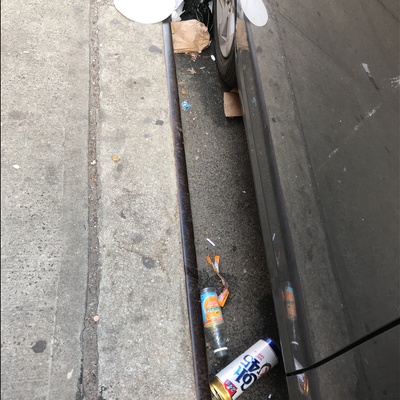 Trash near 113 East 118th Street, New York City
