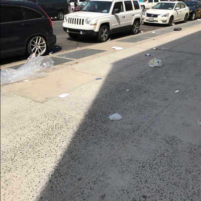 Trash near 1850 Lexington Avenue, New York City