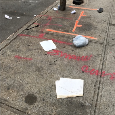 Trash near 223 East 117th Street, New York City