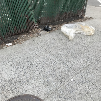 Trash near 1661 Park Avenue, New York City