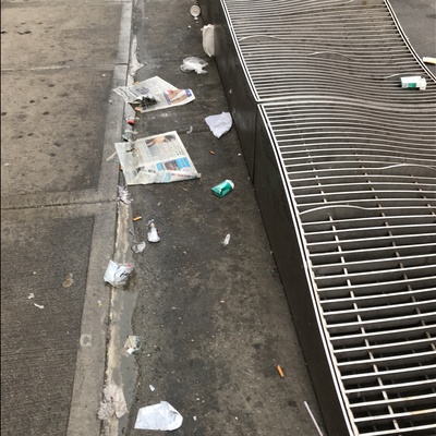 Trash near 1878 Lexington Avenue, New York City